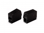 POWER SUPPLY CONNECTOR - 2 ENTRY - BLACK