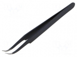 Tweezers | Blade tip shape: hook | Tweezers len: 120mm | ESD