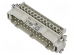 Connector: HDC | contact insert | male | EPIC H-BE | PIN: 24 | 16A | 500V