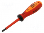 Screwdriver: insulated | hex key | HEX 5mm | Blade length: 75mm