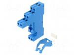 Socket | PIN: 8 | 8A | 250VAC | for DIN rail mounting | screw terminals