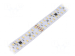 LED tape | white neutral | 2835 | LED/m: 240 | 20mm | white PCB | IP20