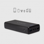 Power bank SBS  Powerbank Puro Fast 20000 mAh 2x USB-A + 1x USB-C - black
