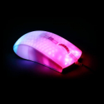 Semi-Transparent DELTACO GAMING mouse, RGB, Ultralight, white / GAM-144-W