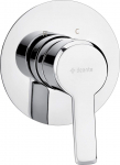 Built-in shower faucet without diverter
