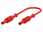 Test lead | 12A | banana socket 4mm,both sides | Len: 1m | red