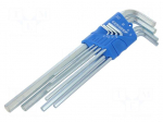 Wrench: hex key-set | Chrom-vanadium steel | 8pcs.