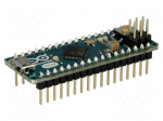 Arduino | ATMEGA32U4 | ICSP,USB B micro,pin strips