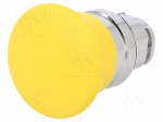 Switch: push-button | Stabl.pos: 1 | 22mm | yellow | Illumin: none | IP66