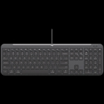 LOGITECH Signature Slim  K620 Wired Keyboard for Business - GRAPHITE - US INT'L - USB - N/A - INTNL-973 - USB-C