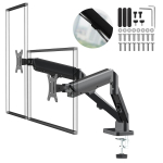 Uued tooted // Uchwyt na 2 monitory Maclean, sprężyna gazowa, 17"-32", 2-10kg, czarny, MC-134