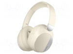 Headphones | beige | Jack 3,5mm,USB C socket | wireless | 10m | 32&Omega;