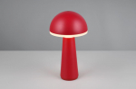 Trio Fungo LED table lamp red rechargeable gaismeklis R57716110 4017807603361