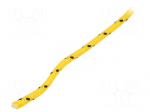 Rope | polypropylene | &Oslash;rope: 4mm | L: 25m | with a core | yellow