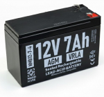 12V 7Ah aku :: AGM :: VRLA :: Klemmi t&uuml;&uuml;p T1 (4.75mm) :: 4/4
