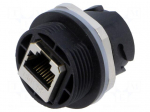 Connector: RJ45 | PIN: 8 | Cat 5e | shielded | gold-plated | 8p8c | PCB