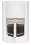 ELLE 1.8L white filter coffee maker