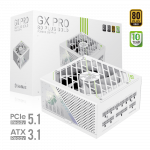 Gamemax PSU | GX PRO 1050G WH | 1050 W | Gold | White | Full Modular