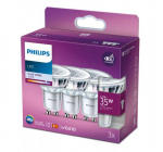 PHILIPS LED stikla 35W GU10 Auksti balta 4000K 230V 36D 3 gab spuldze 8718699776251 929001218056