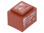 Transformer: encapsulated | 2VA | 117VAC | 9V | 222mA | Mounting: PCB