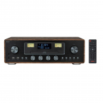 AKAI AM-100 RHAPSODY Stereo system 30W RMS, Bluetooth 5.0, DAB+/FM, CD/USB, AUX, brown black