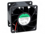 Fan: DC | axial | 24VDC | 60x60x38mm | 70.5m3/h | 47dBA | ball bearing