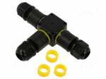 Connector: AC supply | snap-on | IP68 | Body: black