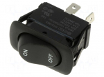 ROCKER | SPST | Pos: 2 | OFF-ON | 10A/28VDC | black | IP56 | SRA | Body: black