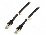 Patch cord | S/FTP | Cat 6a | RJ45 plug,both sides | stranded | Cu