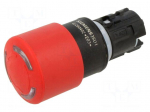 Switch: emergency stop | 22mm | Stabl.pos: 2 | red | mushroom | Pos: 2
