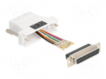 Adapter | D-Sub 25pin socket,RJ45 socket | white