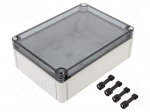 Enclosure: multipurpose | X: 130mm | Y: 180mm | Z: 63mm | TK PC | grey