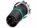 Connector: M12 | contact insert | PIN: 5 | 60V | straight | THR | B code