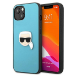 Karl Lagerfeld KLHCP13SPKMB Leather Ikonik Karl`s Head Me for iPhone 13 mini 5.4" / blue