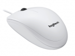 Logitech B100 Wired Mouse, USB Type-A, Optical, 800 DPI, White