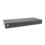 LevelOne KVM-3208 KVM l&uuml;liti, riiulisse paigaldamise v&otilde;imalus, Black