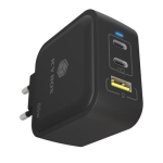 Laadija 3-port IcyBox 65W GaN koos PD 3.0-ga