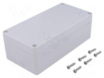 Enclosure: multipurpose | X: 80mm | Y: 160mm | Z: 55mm | polycarbonate