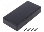 Enclosure: multipurpose | X: 64mm | Y: 128mm | Z: 26mm | SMART | ABS | black