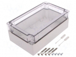 Enclosure: multipurpose | X: 122mm | Y: 202mm | Z: 75mm | TG PC | grey