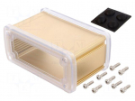 Enclosure: multipurpose | X: 115.1mm | Y: 69mm | Z: 51.6mm | golden