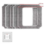 Vacuum cleaner accessory Riff Spare square microfiber cloth for window cleaning robots 5 pcs.