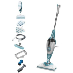 Black & Decker BHSM166DSM steam cleaner Steam mop 0.5 L 1600 W Aqua colour, White