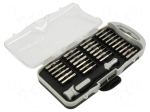 Tools set: screwdriver bits | Phillips,Pozidriv&reg;,slot,Torx&reg;