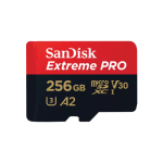 SanDisk Extreme PRO microSDXC Memory Card 256GB UHS-I + SD Adapter