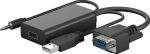 Pārveidotājs VGA - HDMI (nepiecie&scaron;ama papildu baro&scaron;ana pa USB) GOOBAY