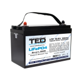 LiFePO4 liitium-raudfosfaataku | 12.8V | 100Ah | 1280Wh | BMS & Bluetooth Lithium Battery