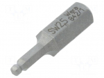Screwdriver bit | Allen hex key,spherical | HEX 2,5mm