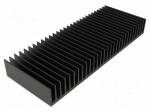 Heatsink: extruded | grilled | black | L: 75mm | W: 200mm | H: 25mm