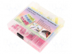 Kit: connectors | crimped | in heat-shrinkable insulation | 55pcs.